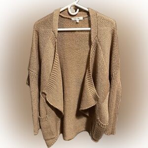 Cardigan sweater batwing taupe women’s sz s/m
